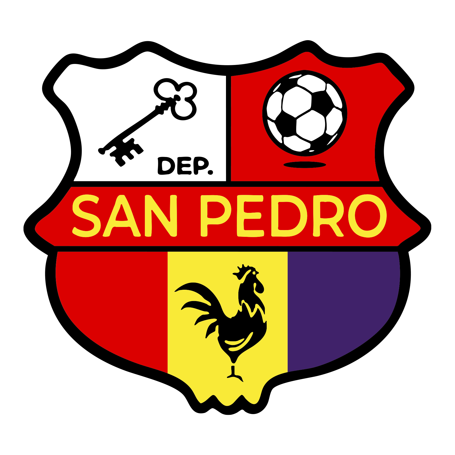 Escudo oficial del Deportivo San Pedro FC
